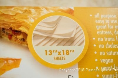 13x18 package phyllo for Traditional Apple Strudel