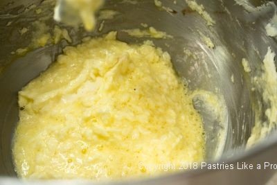 Curdled eggs for Black Forest Torte