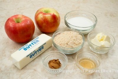 Ingredients for Traditional Apple Strudel