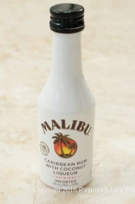 Malibu liqueur for Pina Colada Coffeecake