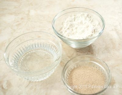 Sponge ingredients for Pina Colada Coffeecake