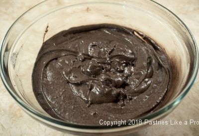 Cocoa stirred into batter for Malted Milk Frosted Cupcakes, Cupcake Frosting, Cupcake Frosting Recipe, How to frost Cupcakes