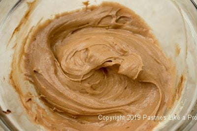 Mocha batter for the Individual Variegated Pound Cakes