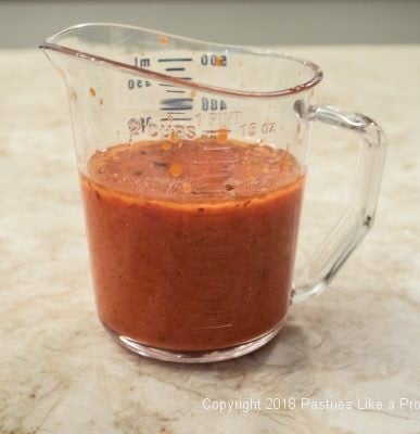 Pureed red pepper for Bread and Soup