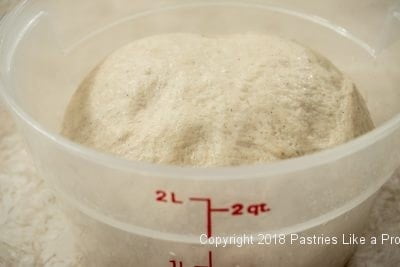 Risen dough for Cardamom Yeast Roll