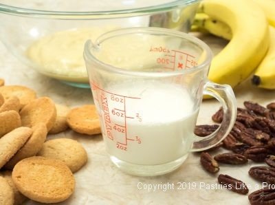 Ingredients for Banana Pudding