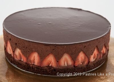 Chocolate Strawberry Mousse Torte