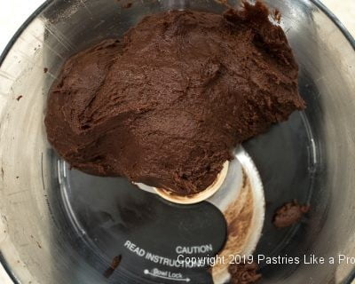Dough finished in processor