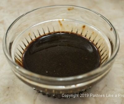 Diluted Coffee mixture for L'Opera Ice Cream Cake