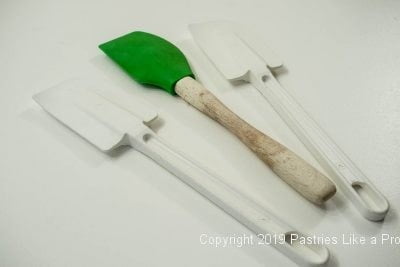 Plastic spatulas as seen in Indispensable Baking Tools