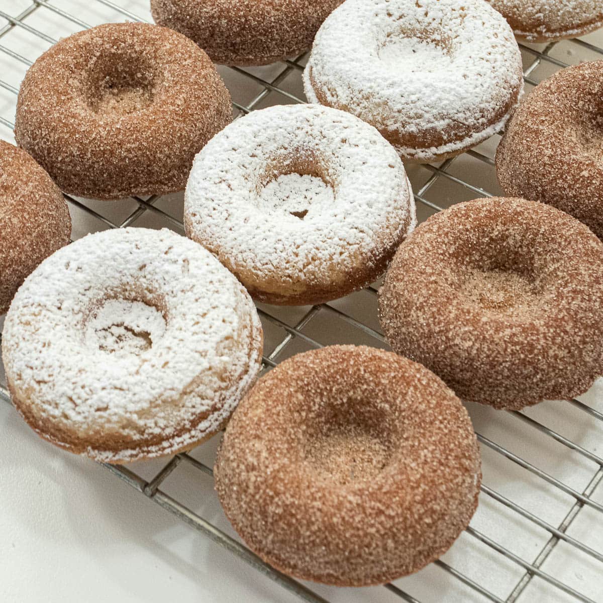 Crumb Topped and Apple Doughnuts