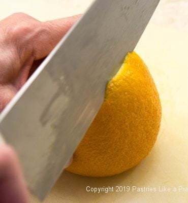 Cutting peel away
