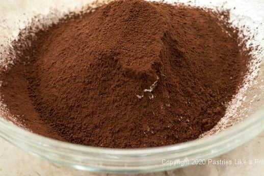 Sifted cocoa