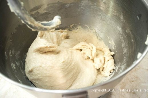 Dough for French Beignets finished in mixer