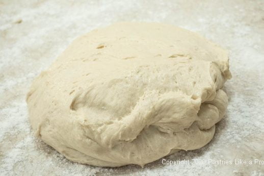 French Beignet dough on the table