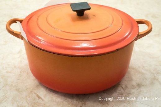 Lid on Dutch oven