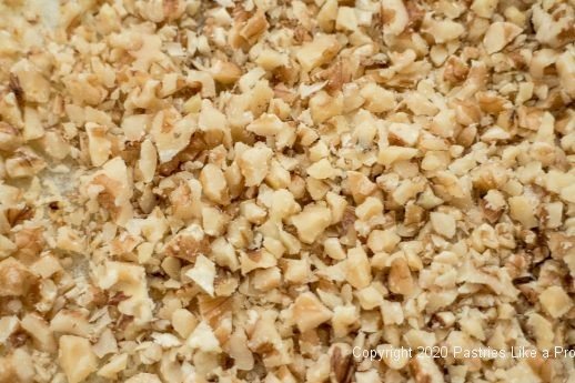 Chopped nuts for Rugelach Bars