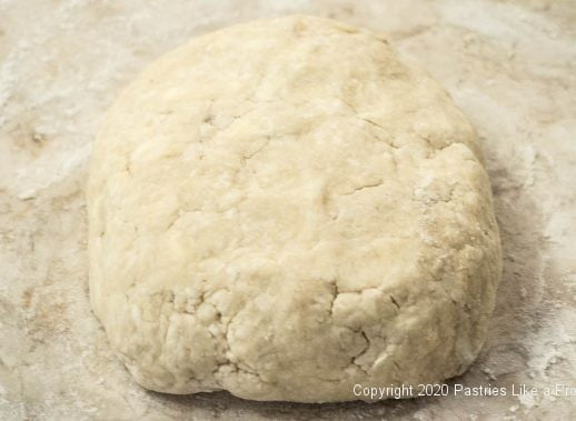 Pastry kneaded together