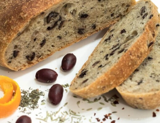 No-Knead Sicilian Olive Bread