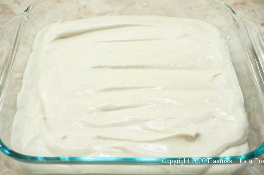 Top layer of cream