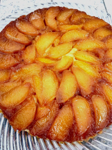 Caramelized Peach Tart for Two Blogs for Your Consideration