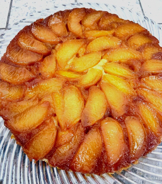 Caramelized Peach Tart for Two Blogs for Your Consideration
