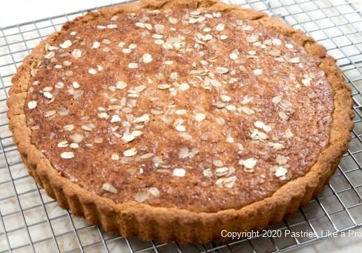 Baked Macadamia Golden Syrup Tart