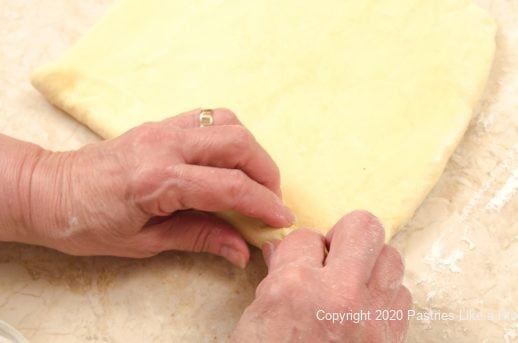 Rolling the brioche