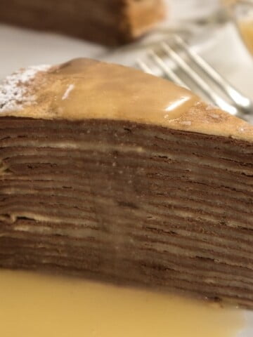 Cafe au Lait Crepe Cake