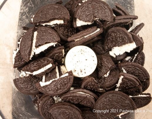 Broken Oreos for Oreo "Tacos" with Strawberry Salsa