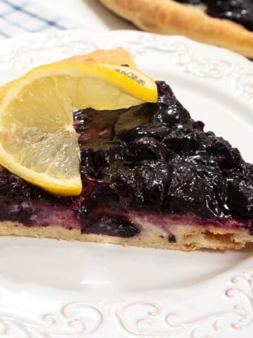 Slice of Blueberry Lemon Pizza