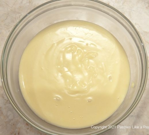 Pastry Cream for Caramelized Peach Tart