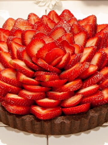 Chocolate Strawberry Truffle Tart