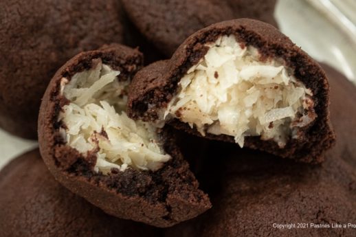 Chocolate Coconut Stuffed Cookie