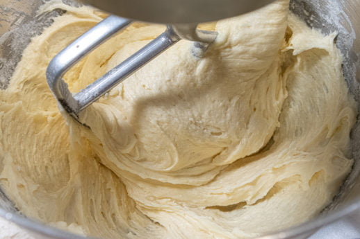 Batter smoothly mixed