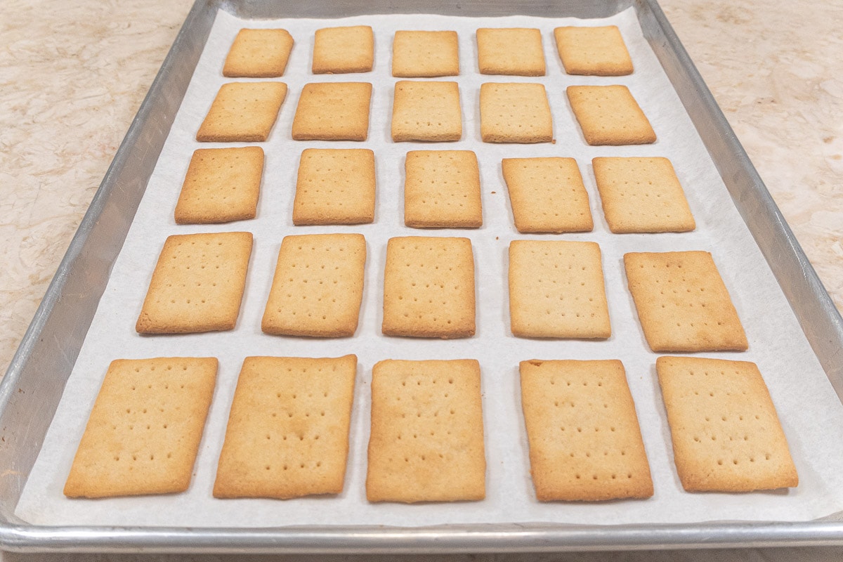 Baked French Butter Cookies on a tray