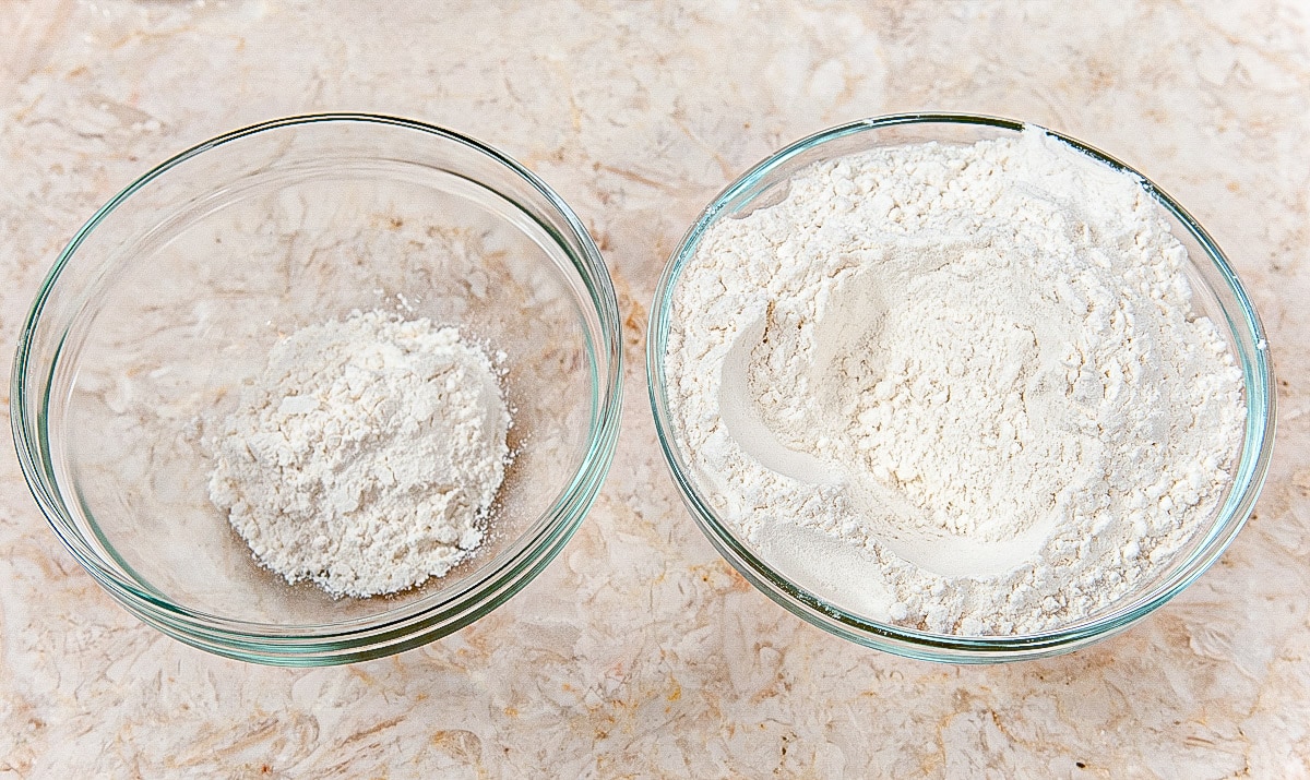 2 tablespoons of bread flour is removed from the measured amount.