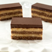 Bajadera - No Bake Cookie Bars are layered hazelnut bars topped with chocolate.