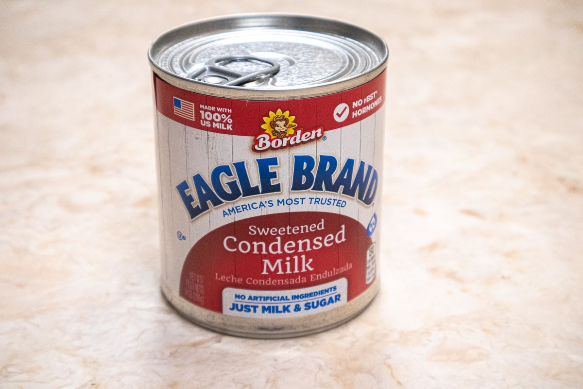 A can of Eagle Brand condensed milk