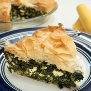 This famous Greek spinach and feta pie is easily made with phyllo.