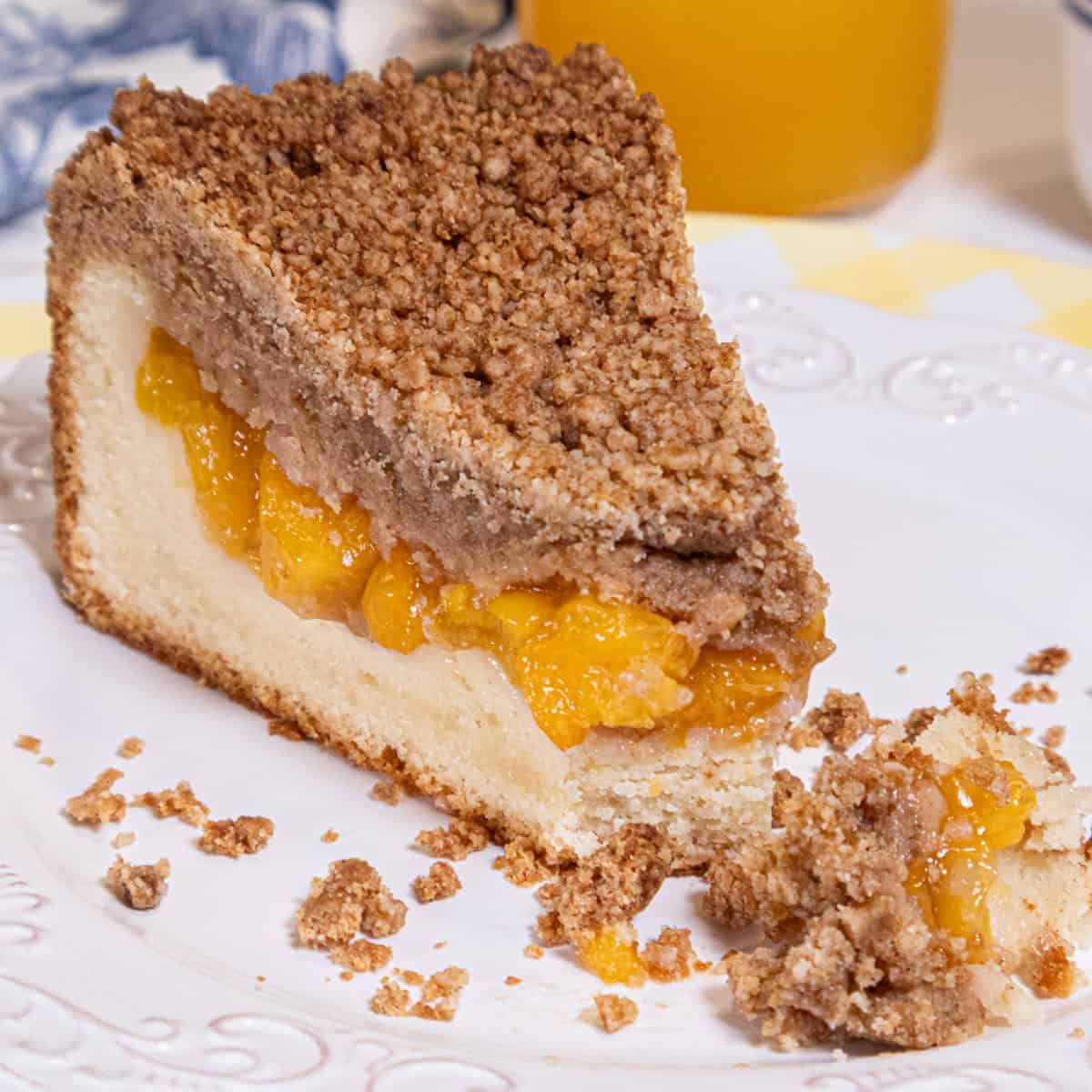 Peach Crumb Coffee Cake
