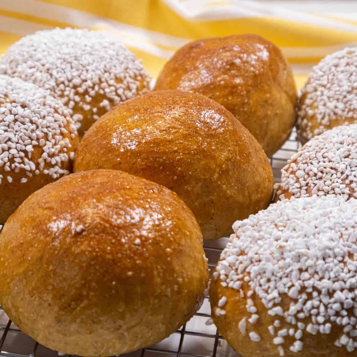 Pumpkin Dinner Rolls Two Ways