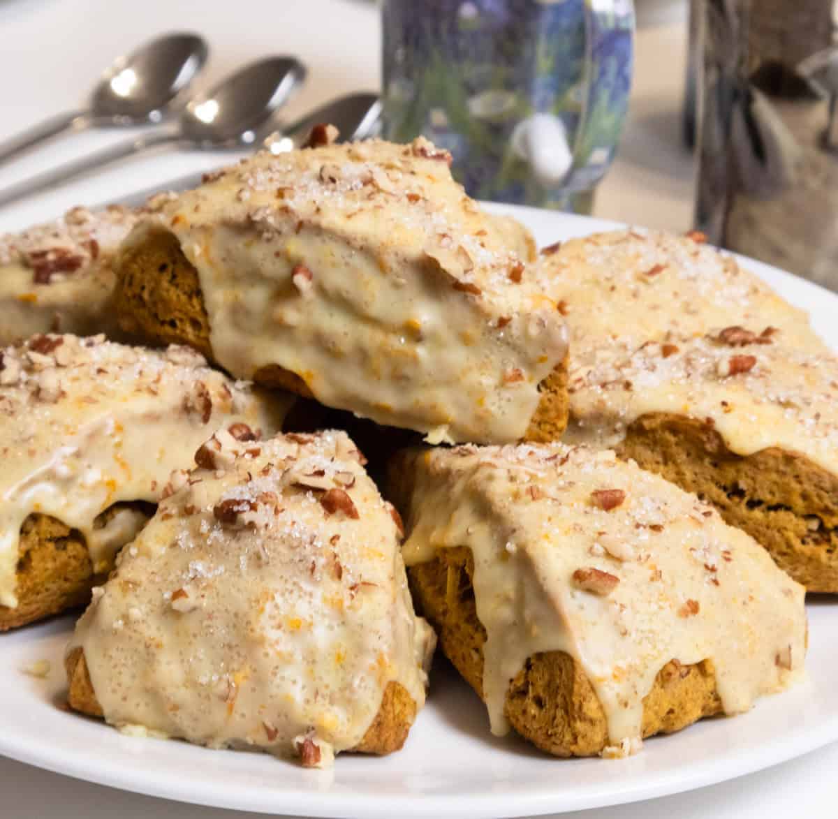 Simple Pumpkin Pecan Scones